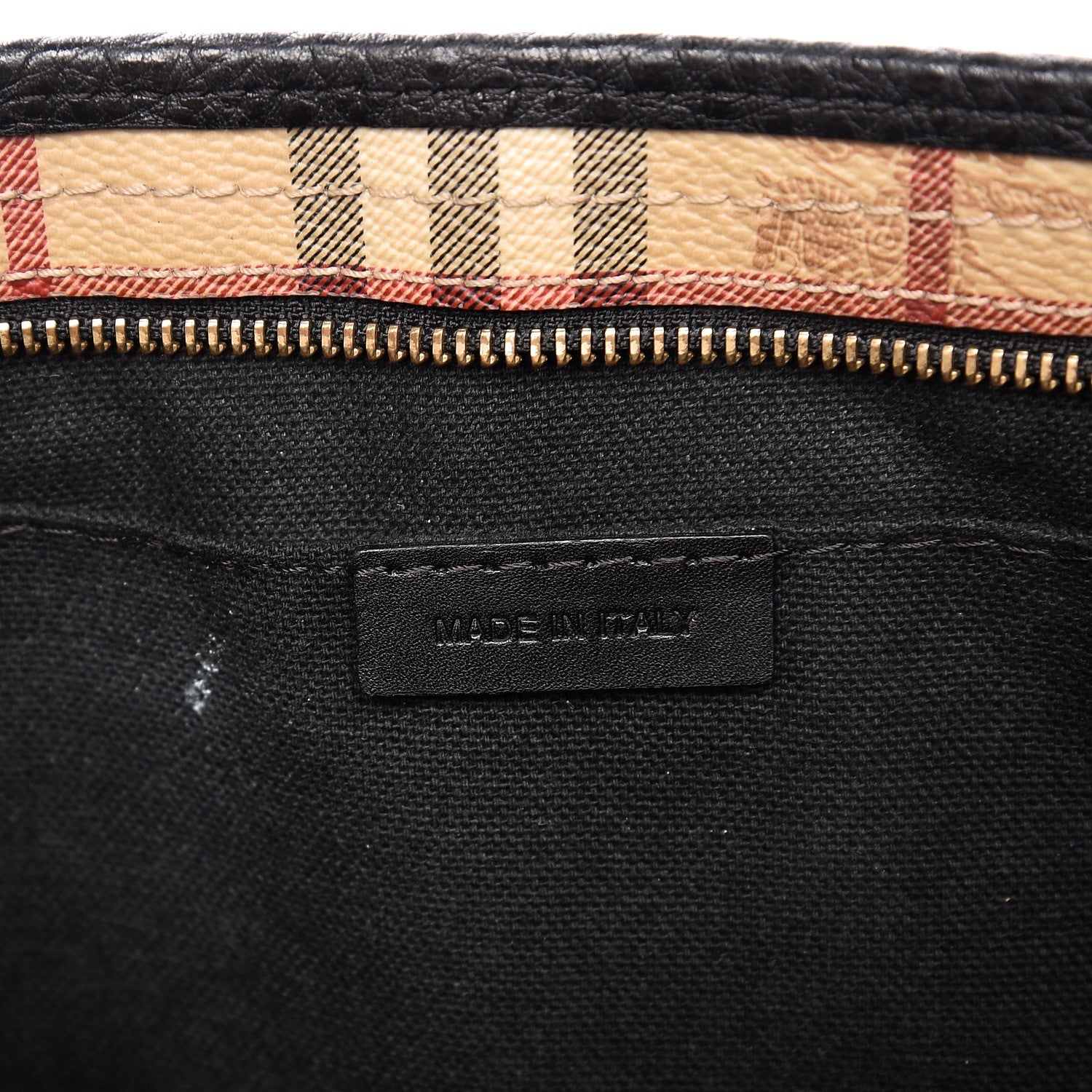 Burberry Haymarket Check Medium Regent Tote Black 6 of 10