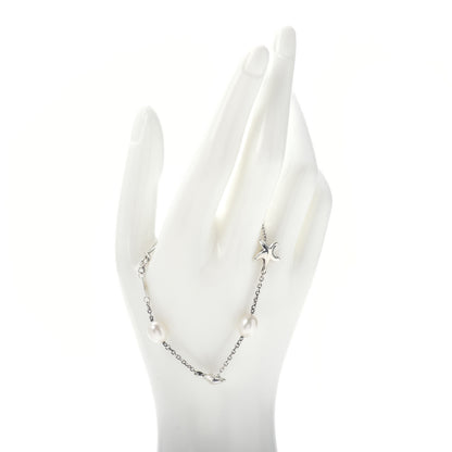 Tiffany Sterling Silver Pearl Elsa Peretti Starfish Bracelet 2 of 4