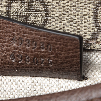Gucci GG Supreme Monogram Neo Vintage Web Belt Bag Brown 9 of 9