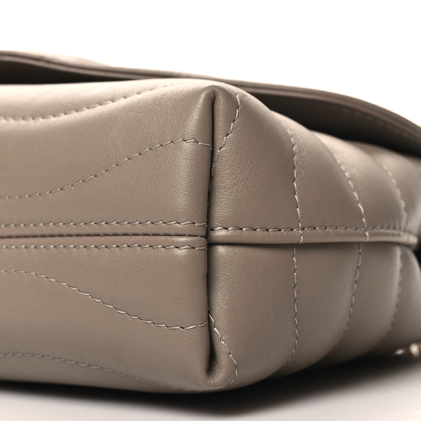 Calfskin LV New Wave Chain Bag Taupe
