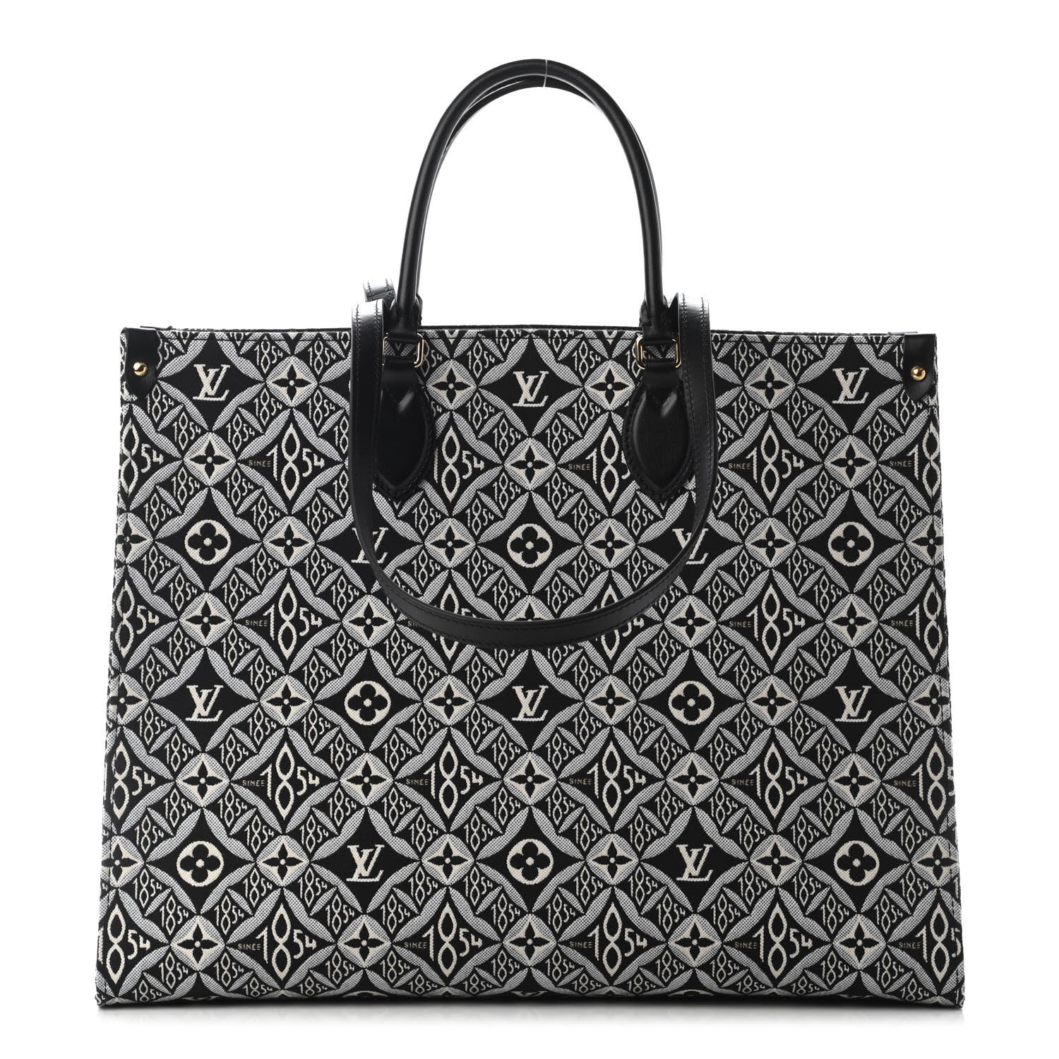 Louis Vuitton Jacquard Since 1854 Onthego GM Grey 1 of 9