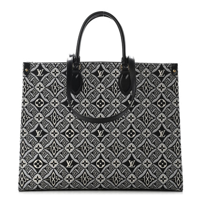 Louis Vuitton Jacquard Since 1854 Onthego GM Grey 1 of 9