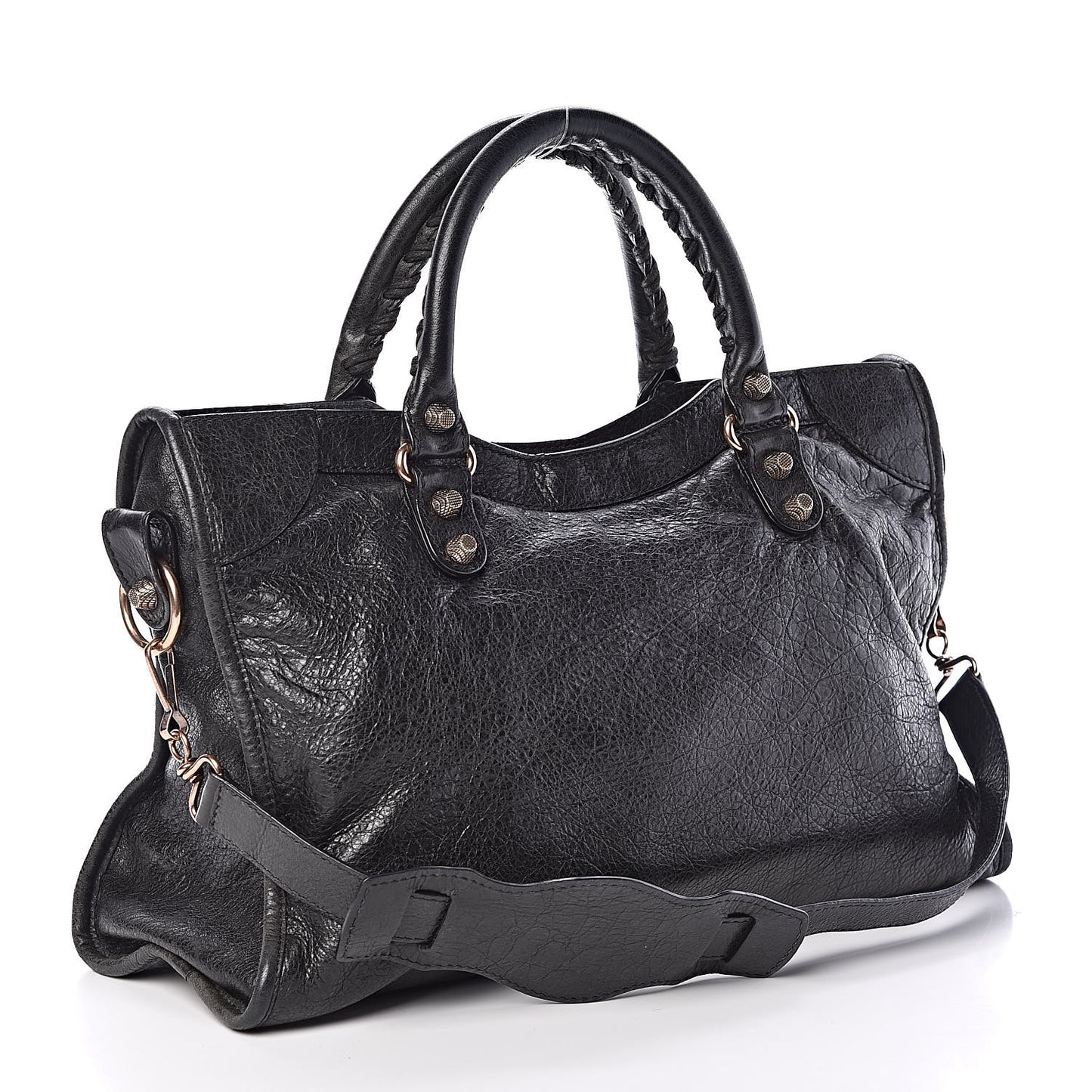 Agneau Giant 12 Rose Gold Hardware City Black