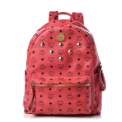 MCM Visetos Medium Sprinkle Stud Stark Backpack Corail 1 of 8