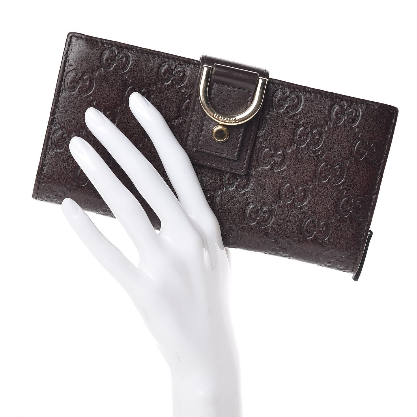 Guccissima Abbey Continental Wallet Chocolate