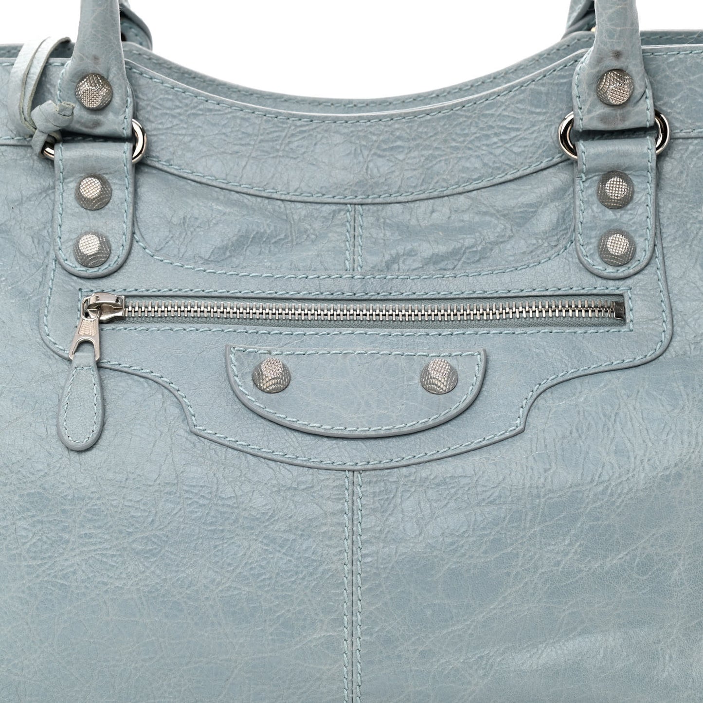 Agneau Giant 12 Silver Hardware Part Time Bleu Acier Ciel