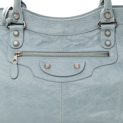 Balenciaga Agneau Giant 12 Silver Hardware Part Time Bleu Acier Ciel 9 of 13