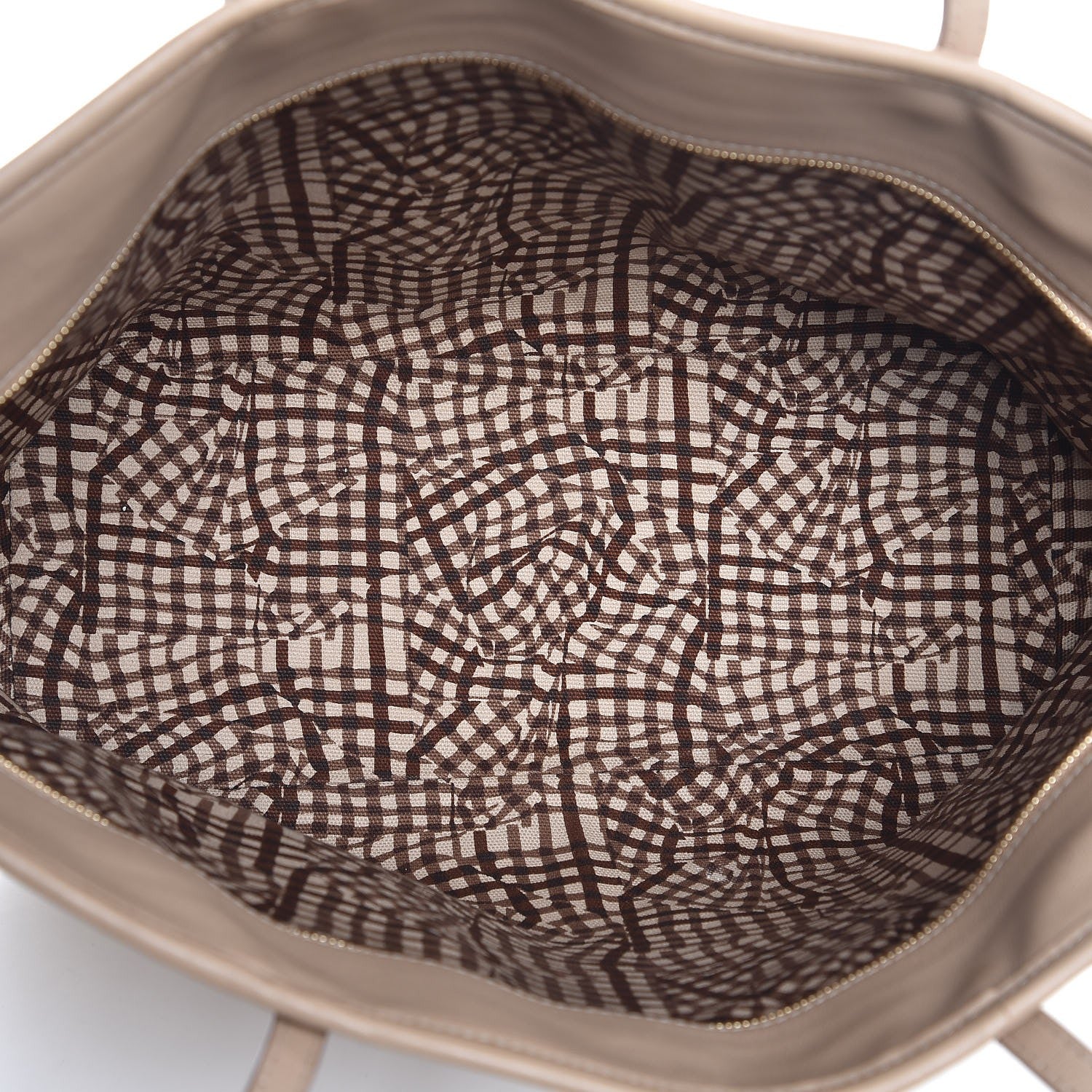 MCM Visetos Medium Anya Shopping Tote Beige 6 of 9