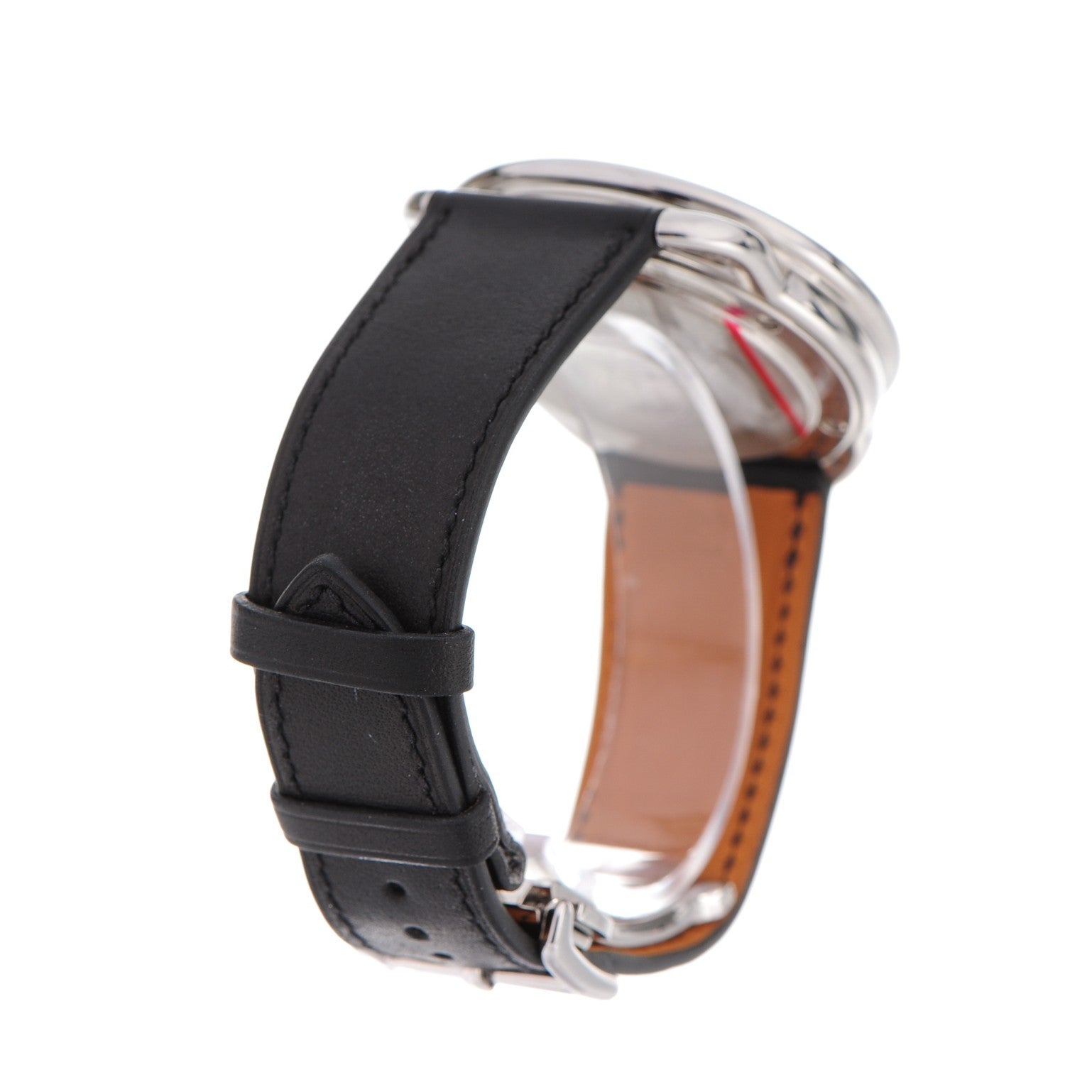Hermes Stainless Steel Barenia 41mm Arceau Automatic Watch Noir 4 of 9