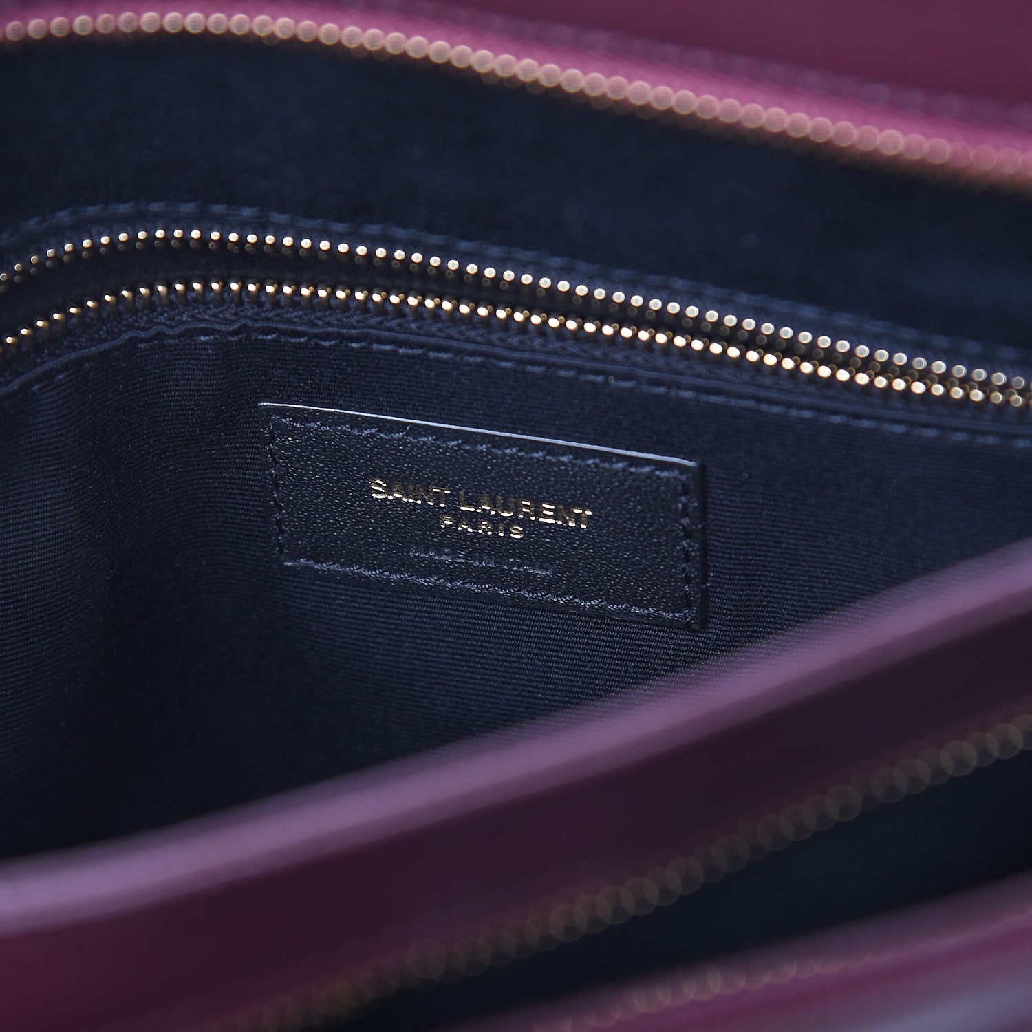 Saint Laurent Grain de Poudre Matelasse Chevron Small Tribeca Shopping Bag Rouge Legoin 5 of 9