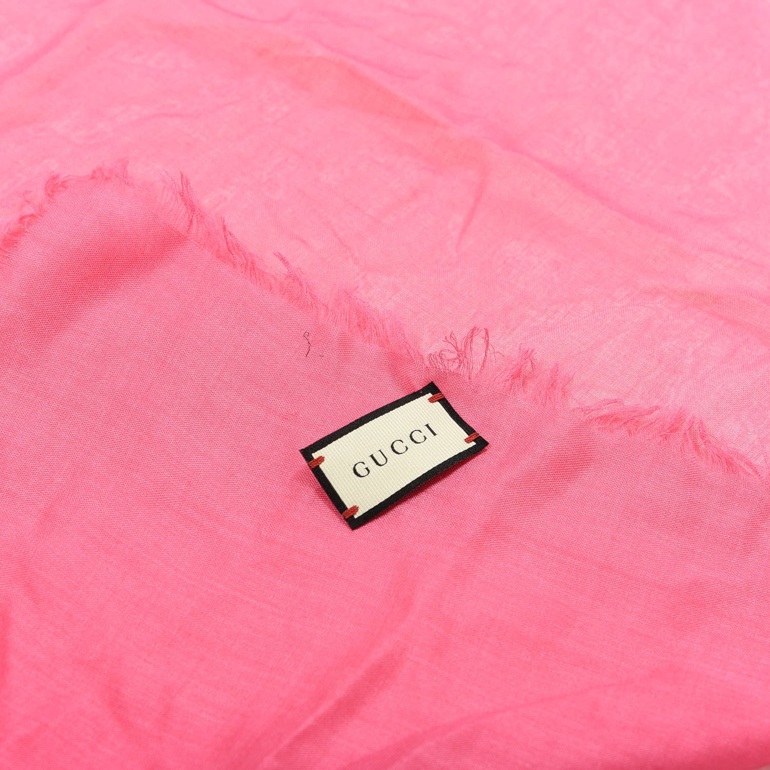 Gucci Modal Silk Gucci Two Shawl Fuxia 3 of 4