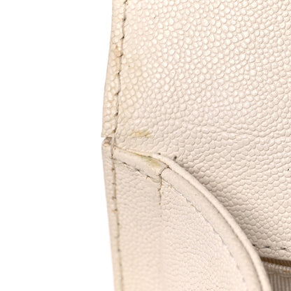 Chanel Caviar Quilted Medium Boy Flap White 18 of 27
