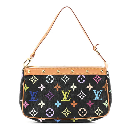 Louis Vuitton Monogram Multicolor Pochette Accessories Black 1 of 8