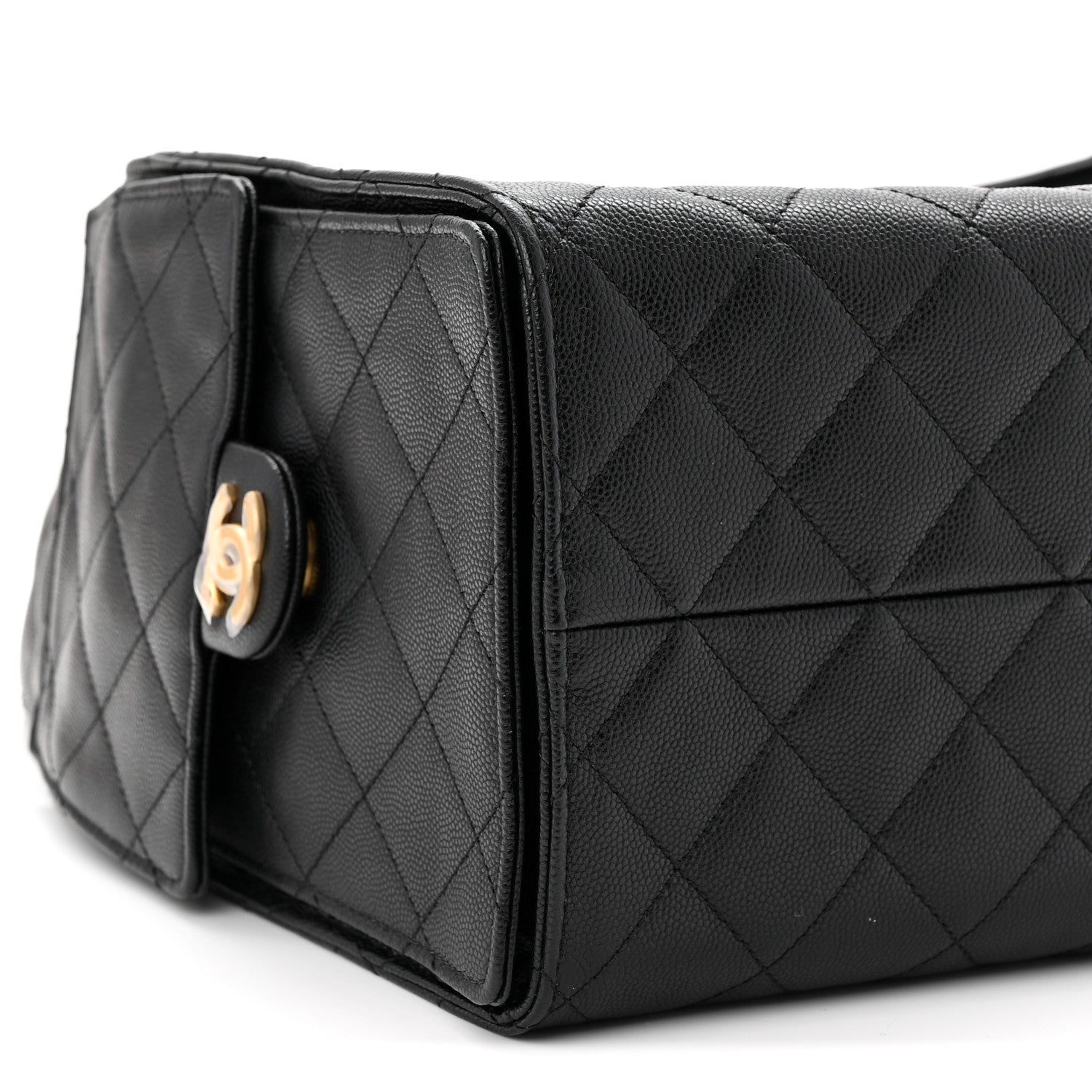 Chanel Caviar Quilted Medium Chanel 25 Handbag Black 10 of 13