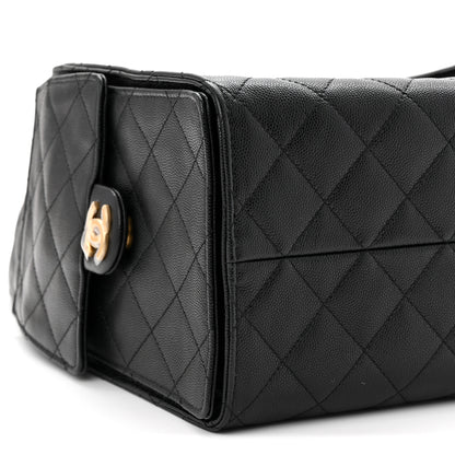 Chanel Caviar Quilted Medium Chanel 25 Handbag Black 10 of 13