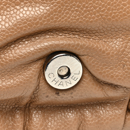 Chanel Caviar Large Half Moon Flap Dark Beige 6 of 14