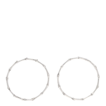John Hardy Sterling Silver 57mm Bamboo Hoop Earrings 3 of 11