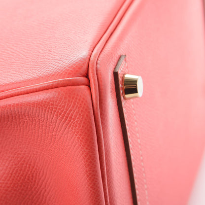 Hermes Epsom Candy Birkin 30 Rose Jaipur Gold 10 of 14