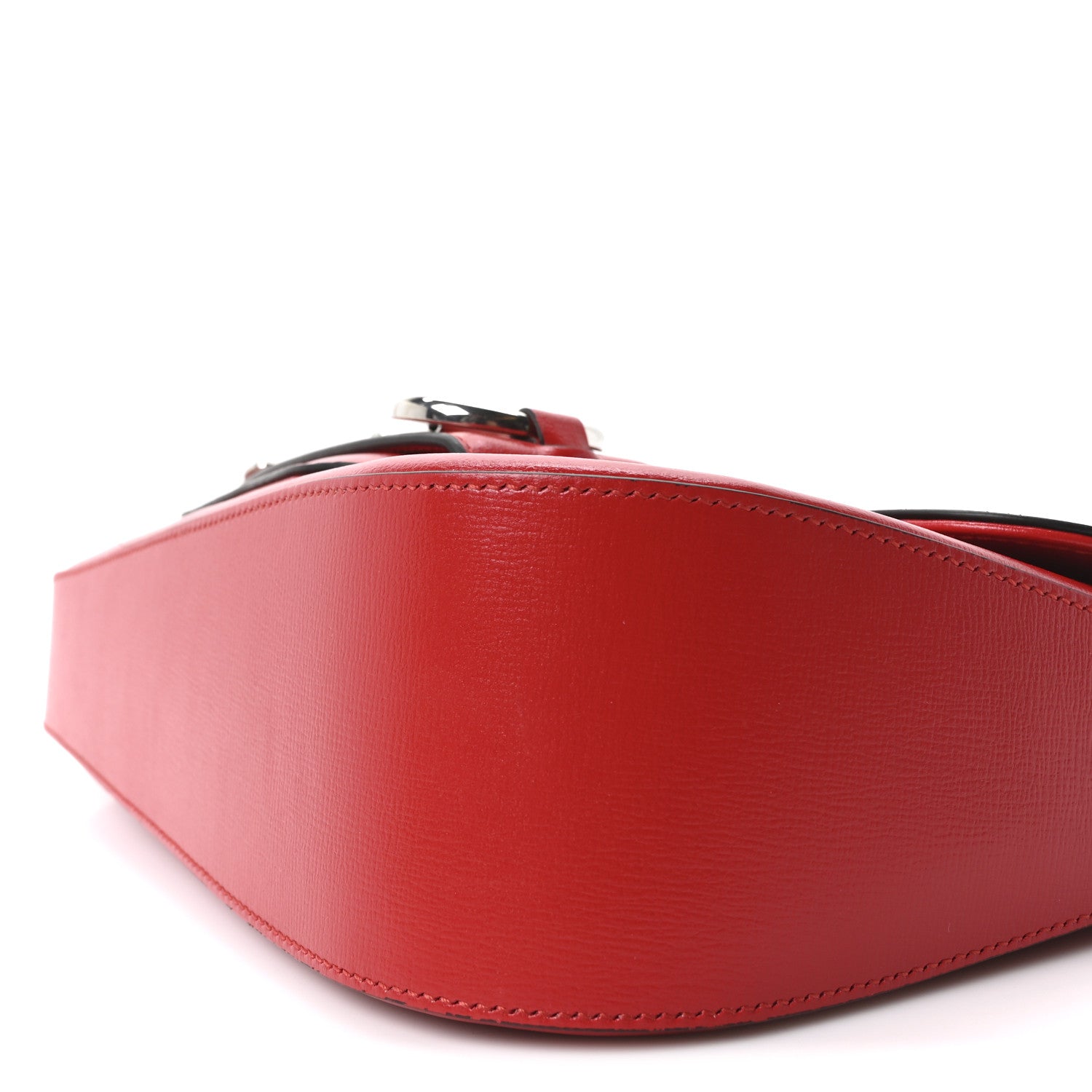 Gucci Demetra Small Horsebit 1955 Asymmetric Shoulder Bag New Cherry Red 10 of 10