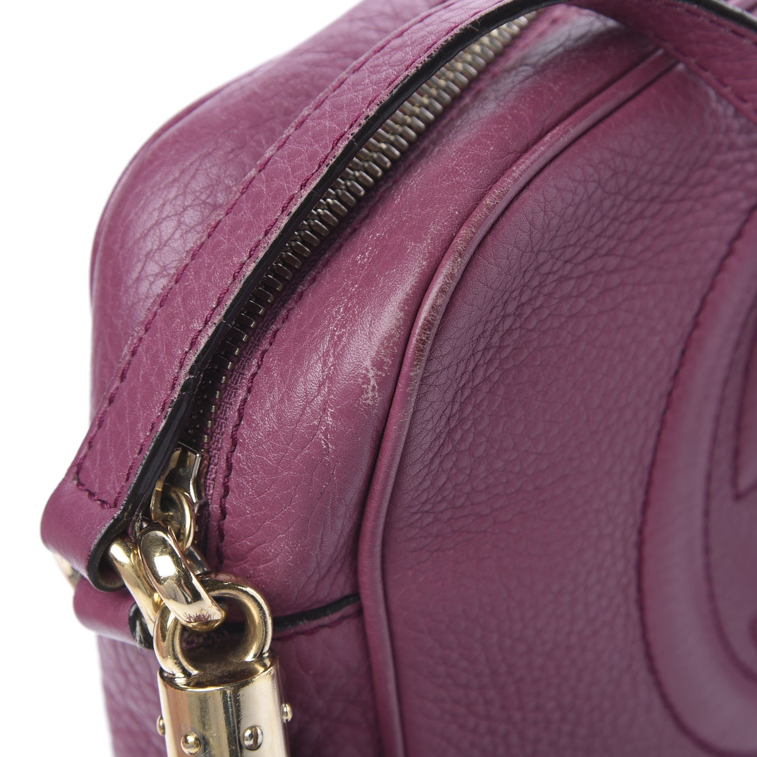 Gucci Pebbled Calfskin Small Soho Disco Bag Peonia Flower 14 of 14