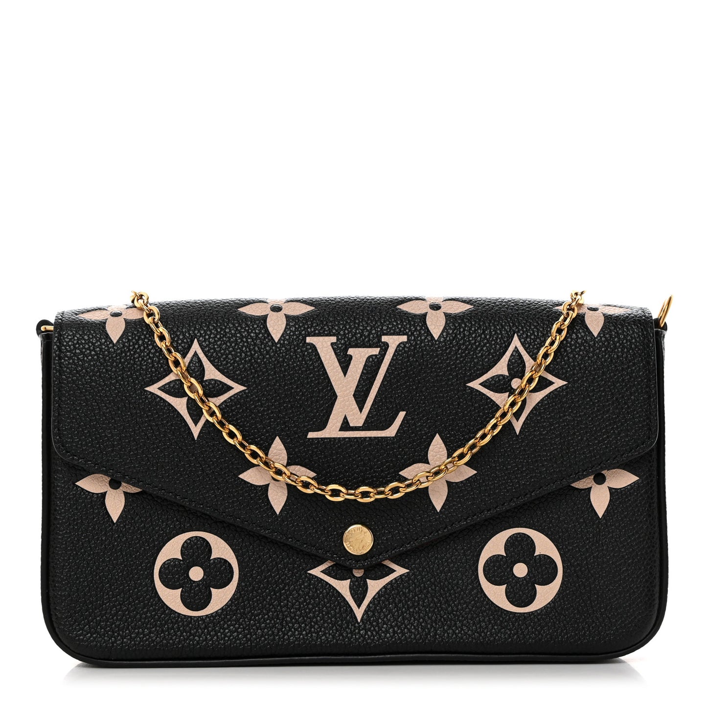 Empreinte Monogram Giant Felicie Pochette Black Beige