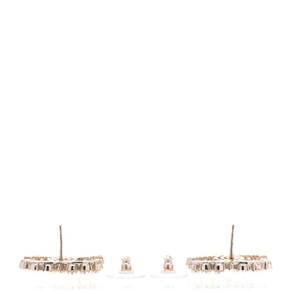Chanel Crystal Pearl CC Dazzling Domino Earrings Gold 3 of 5