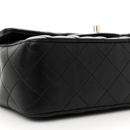 Chanel Lambskin Quilted Mini Rectangular Flap Black 9 of 10