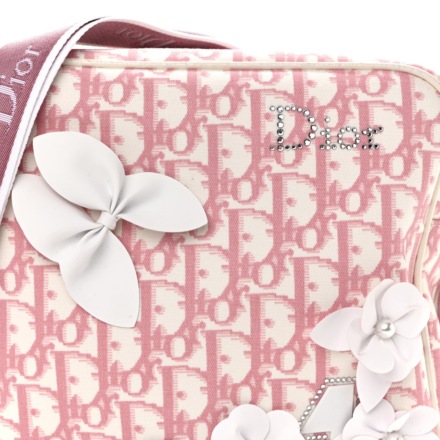 Monogram Girly Messenger Bag Pink