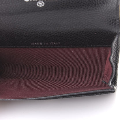 Chanel Caviar Quilted Flap Card Holder Black 4 of 10