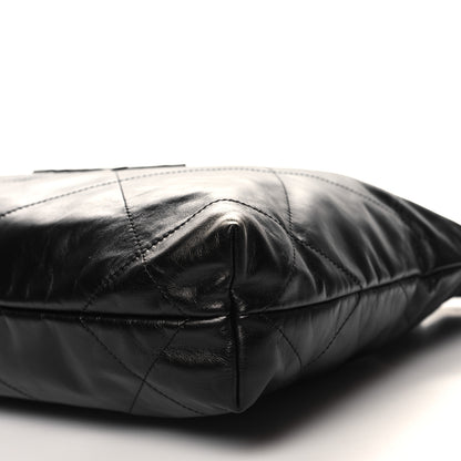 Chanel Shiny Calfskin Quilted Small Chanel 22 So Black 11 of 11