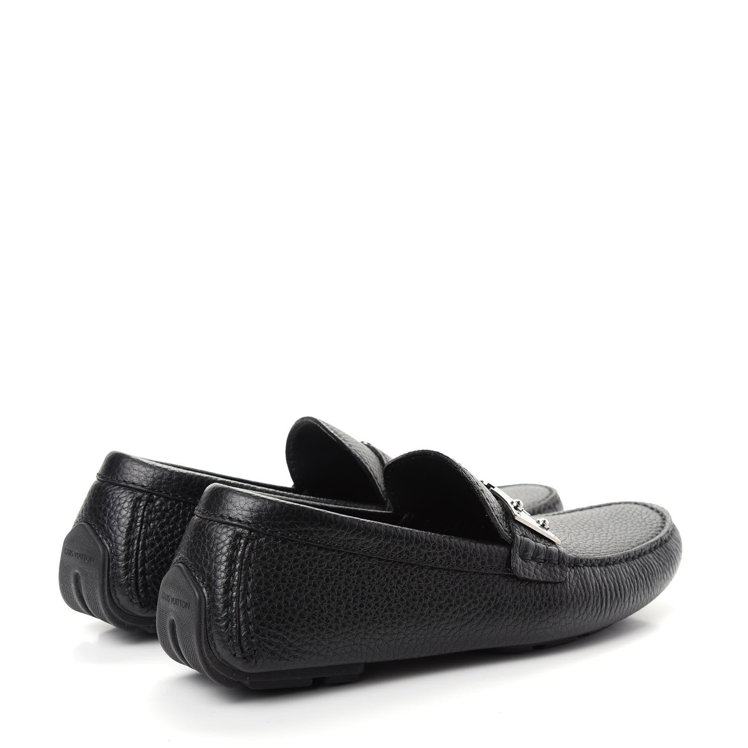 Louis Vuitton Calfskin Racetrack Moccasin Loafers 6.5 Black 4 of 10