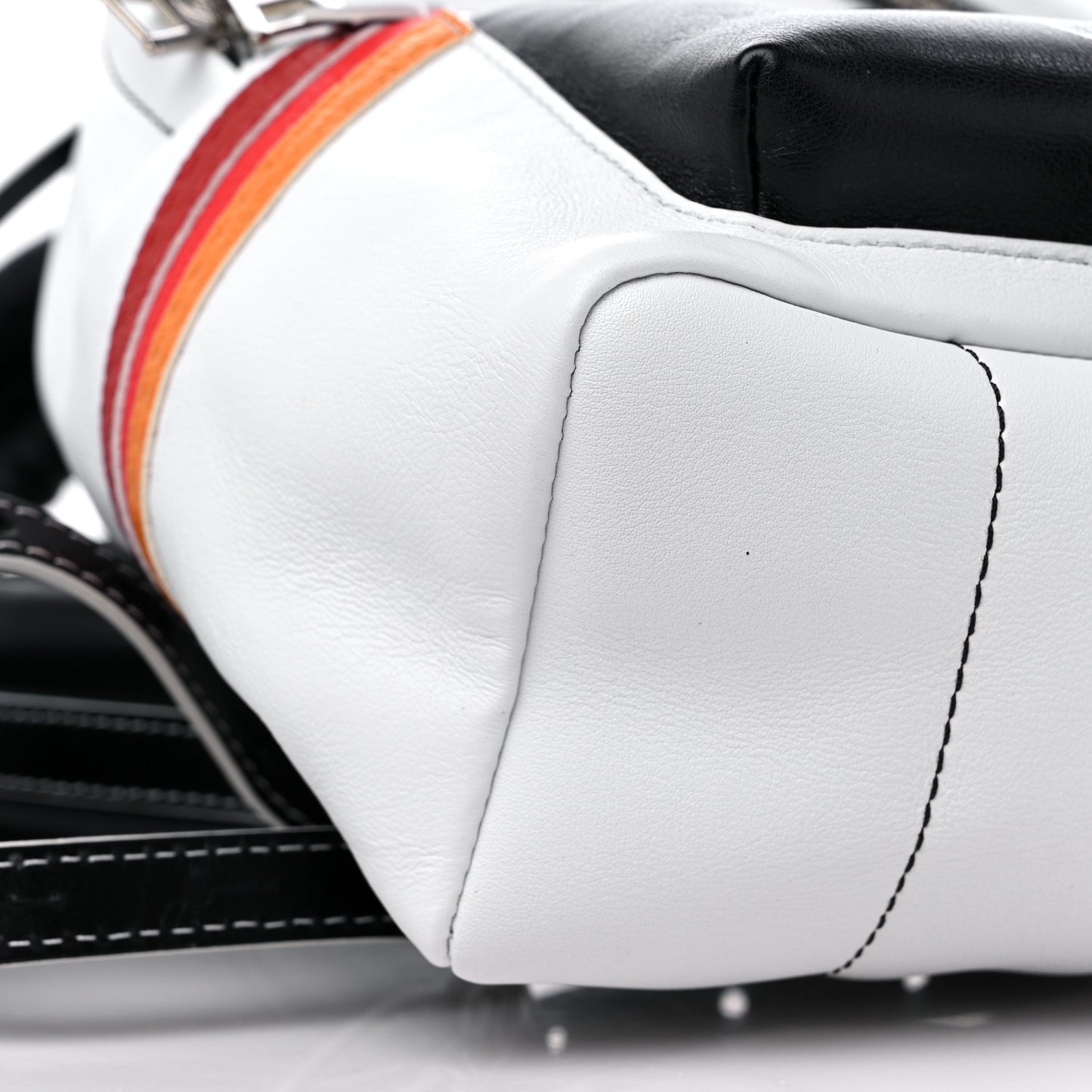 Calfskin Monogram LV Airline Palm Springs Backpack PM White