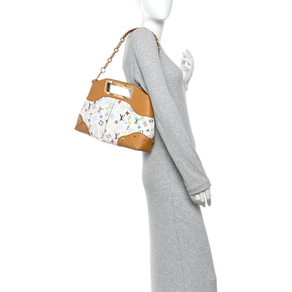 Louis Vuitton Monogram Multicolor Judy MM White 2 of 9