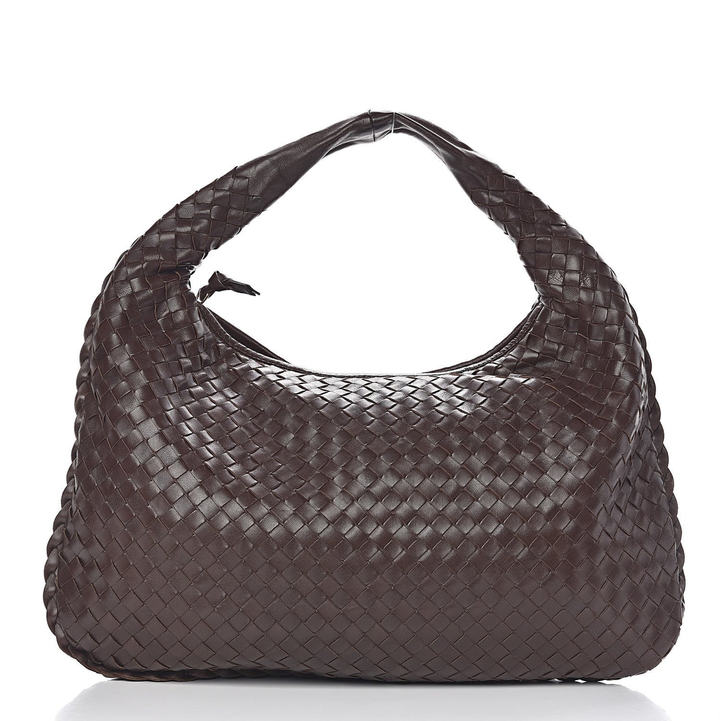 Nappa Intrecciato Medium Veneta Hobo Ebano