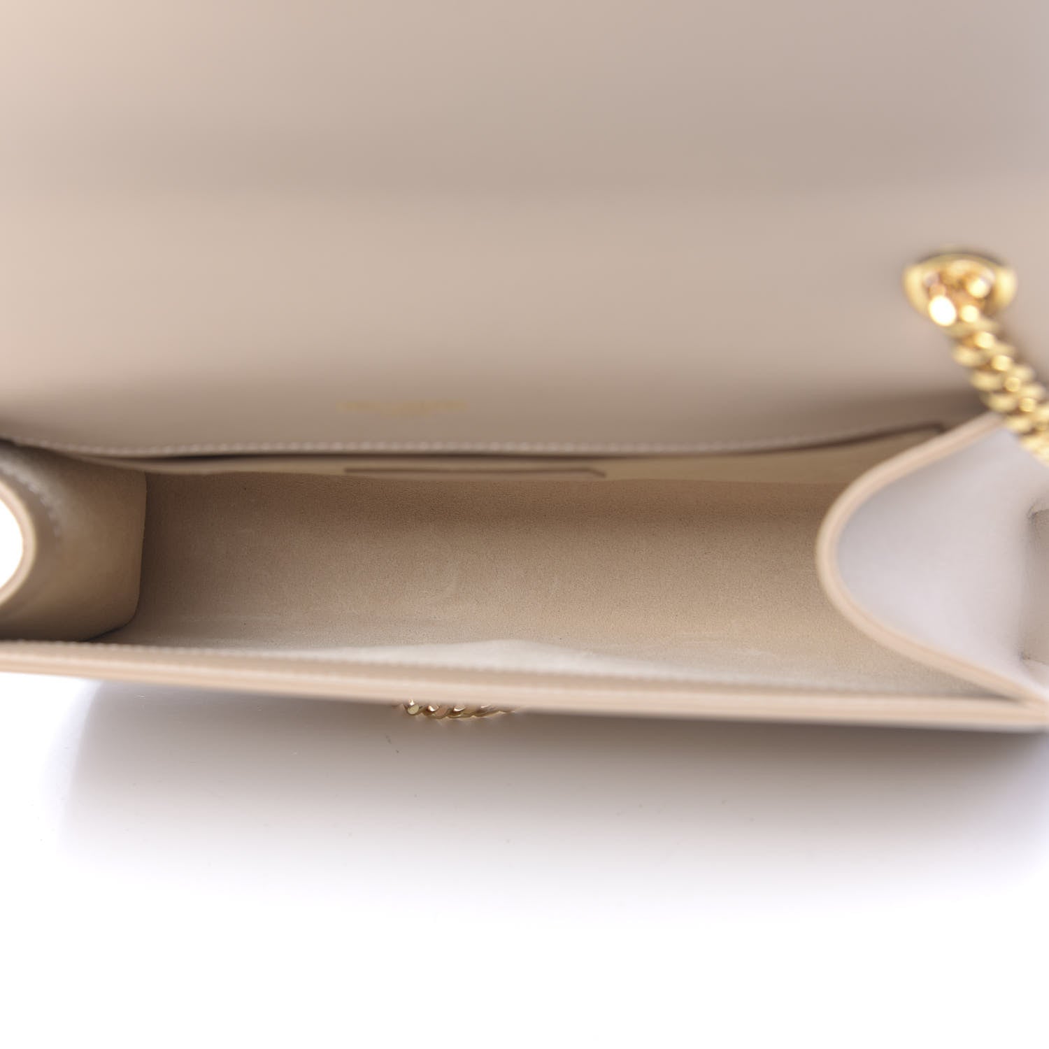 Saint Laurent Smooth Calfskin Medium Classic Monogram Kate Tassel Satchel Nude Powder 5 of 9