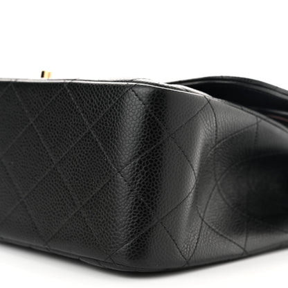Chanel Caviar Quilted Jumbo Double Flap Black 10 of 11