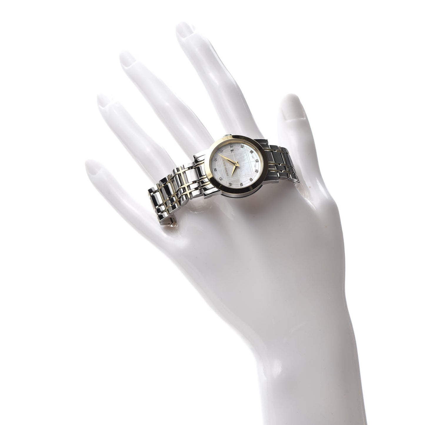 Stainless Steel Diamond Mother of Pearl 28mm Quartz Watch BU1375