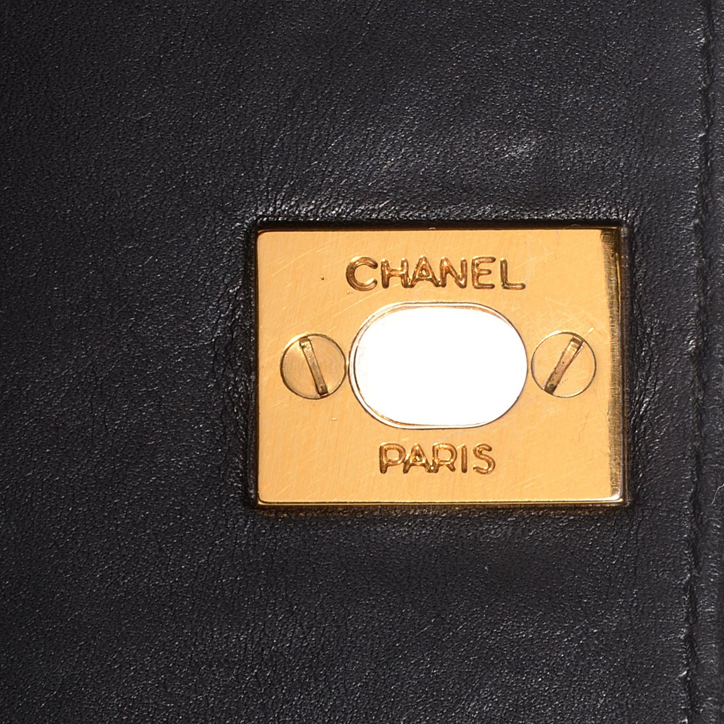Lambskin Quilted XL Jumbo CC Flap Black