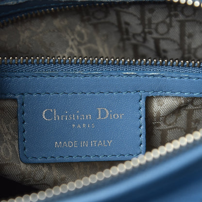Christian Dior Lambskin Cannage Large Lady Dior Denim 8 of 18