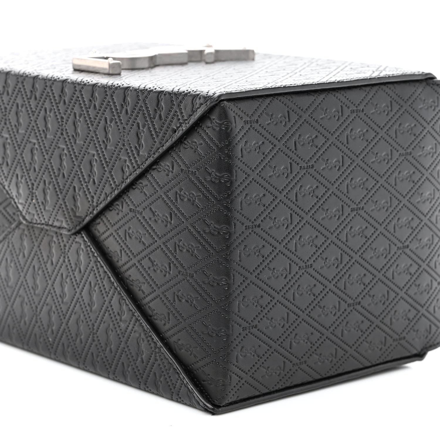 Saint Laurent Calfskin Monogram Take Away Box Black 8 of 8