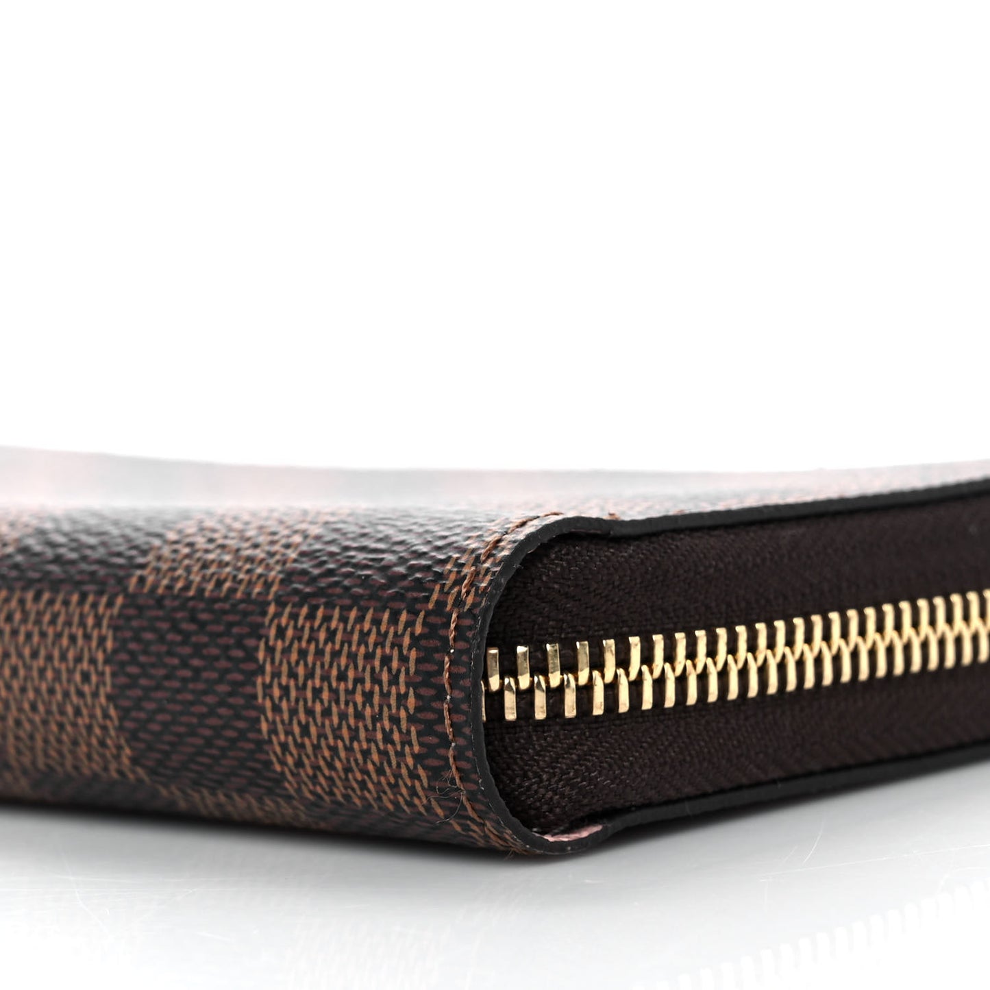 Damier Ebene Zippy Wallet Rose Ballerine