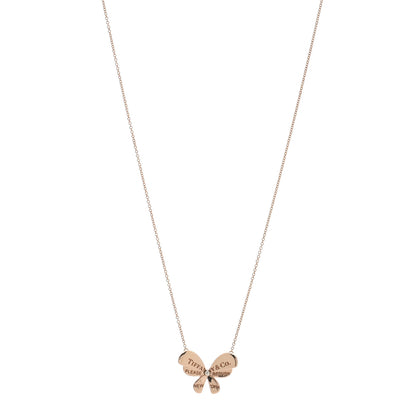 Tiffany 18K Rose Gold Sterling Silver Return to Tiffany Love Bugs Butterfly Pendant Necklace 1 of 4