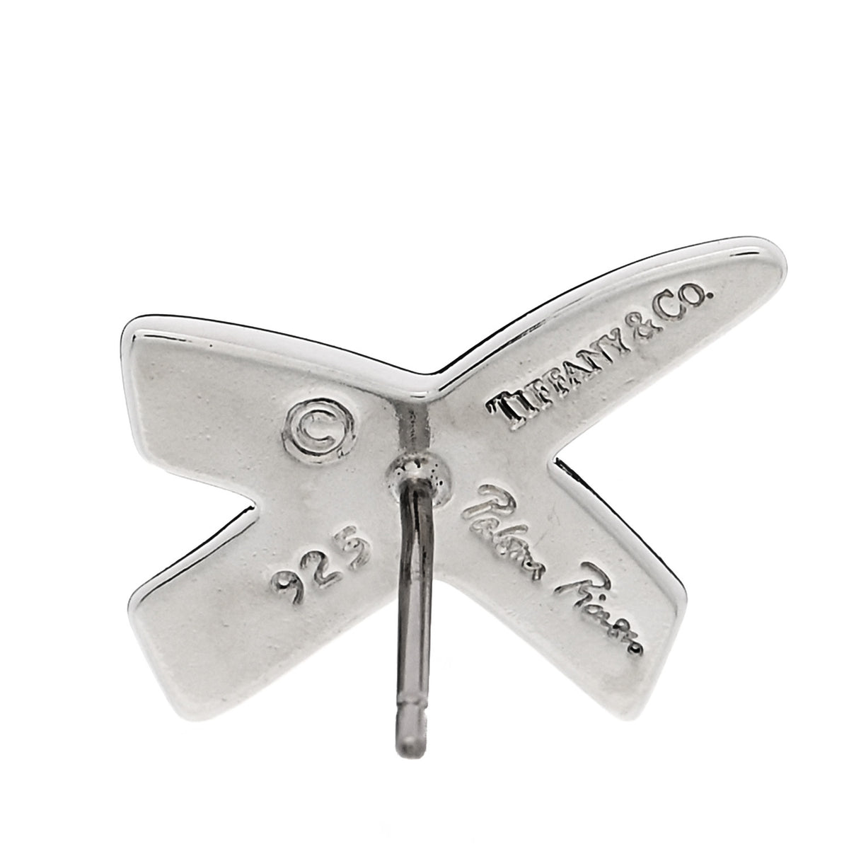 Tiffany Sterling Silver Paloma Picasso Graffiti X Earrings 4 of 5