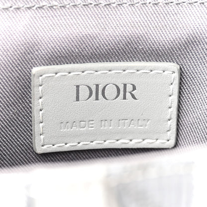 Christian Dior CHRISTIAN DIOR Coated Canvas CD Diamond Mens Mini Saddle Bag Grey 6 of 14