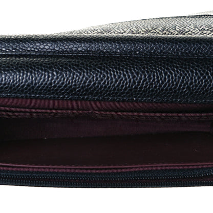 Chanel Caviar Quilted Wallet On Chain WOC Black 6 of 8