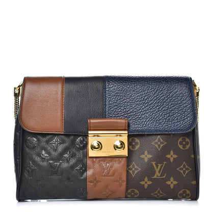 Louis Vuitton Monogram Blocks Pochette Plate Marine 1 of 6