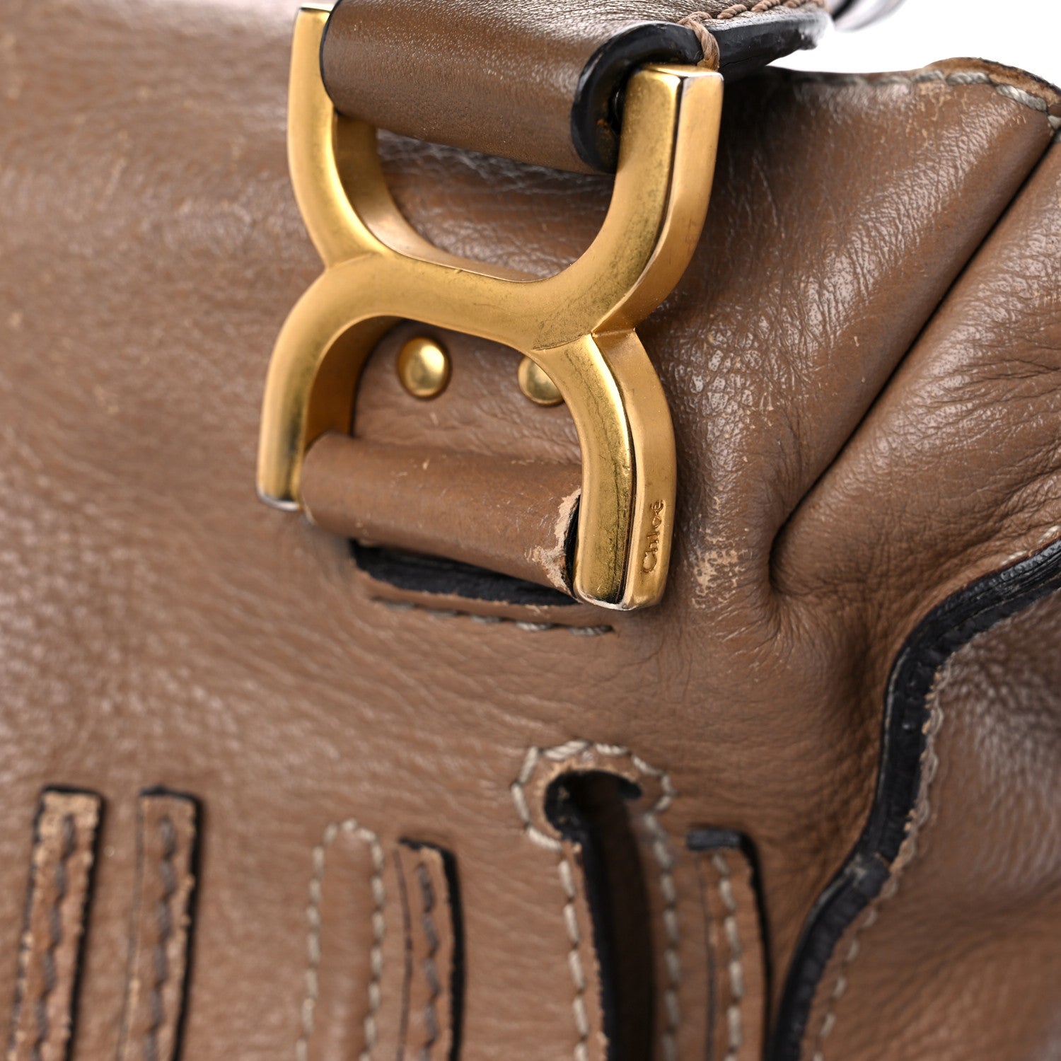 Chloe Calfskin Medium Marcie Satchel Nut 28 of 45
