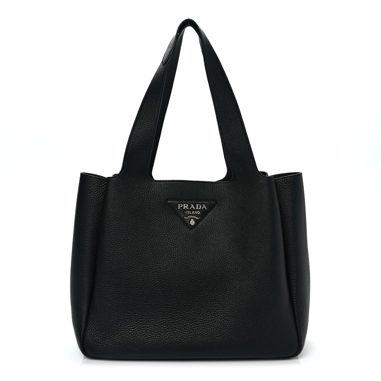 Vitello Daino Soft Medium Dynamique Tote Black