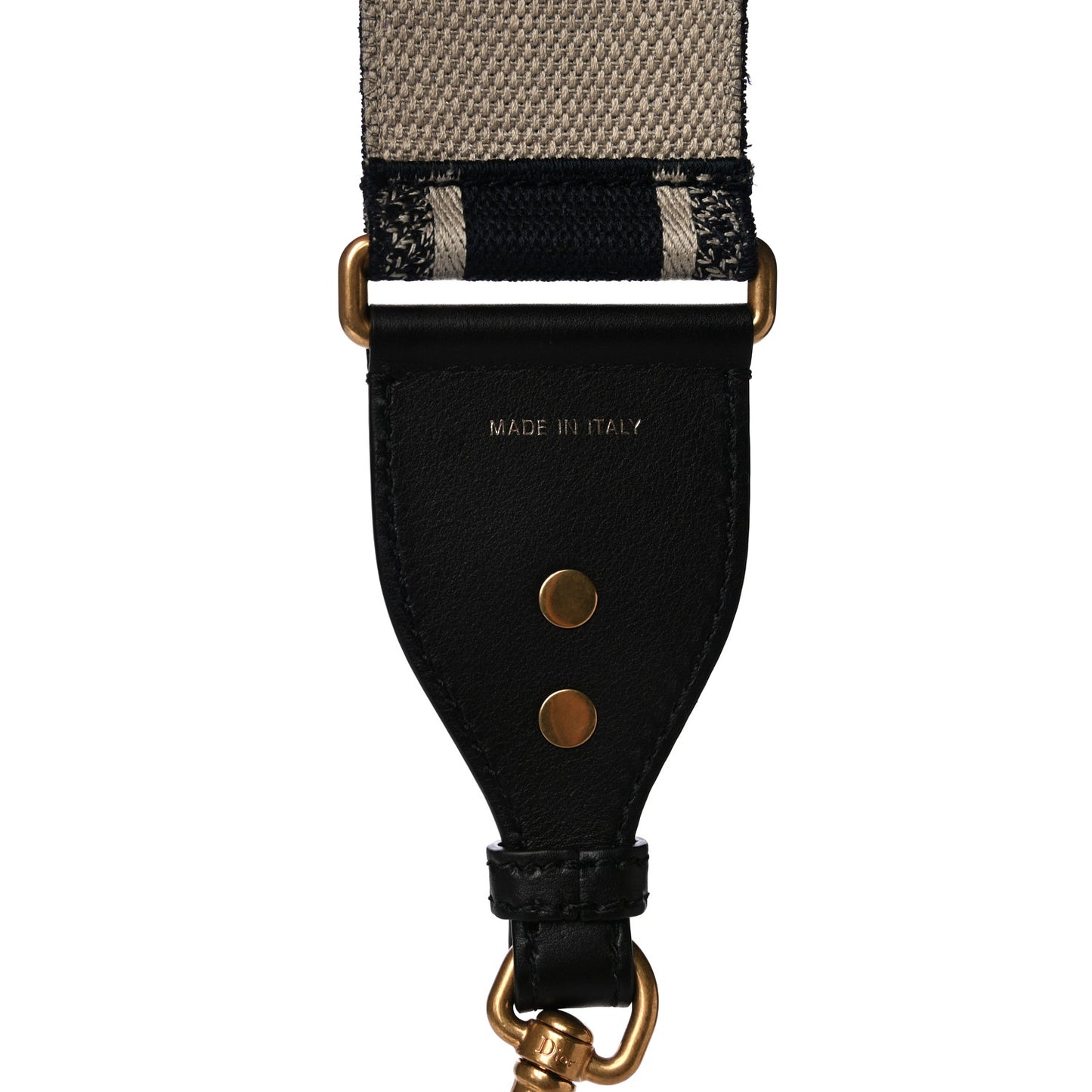 Canvas Embroidered Shoulder Strap Blue