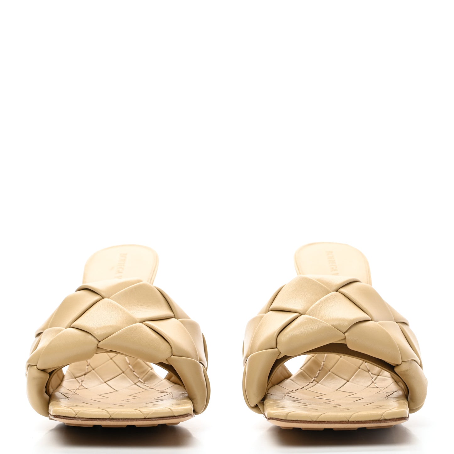 Nappa Maxi Intrecciato Lido Mule Sandals 39 Bandage